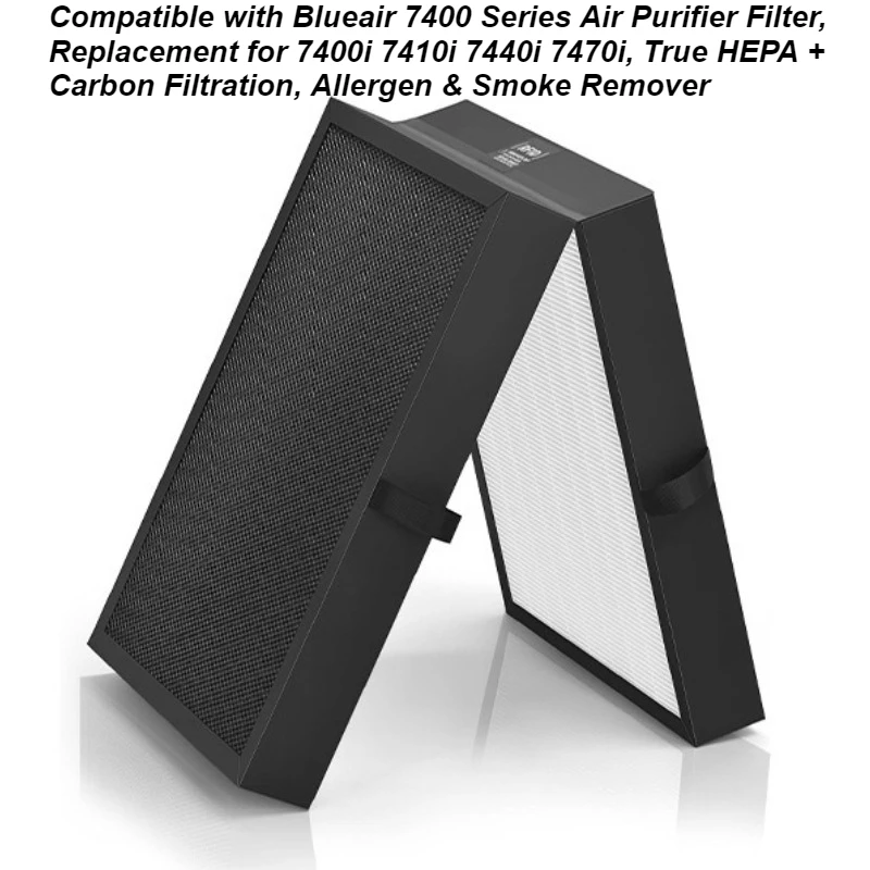 

Replacement Filter for Blueair7400 Air Purifier Compatible with 7400i 7410i 7440i 7470i Models HEPA+Activated Carbon Combo Filte