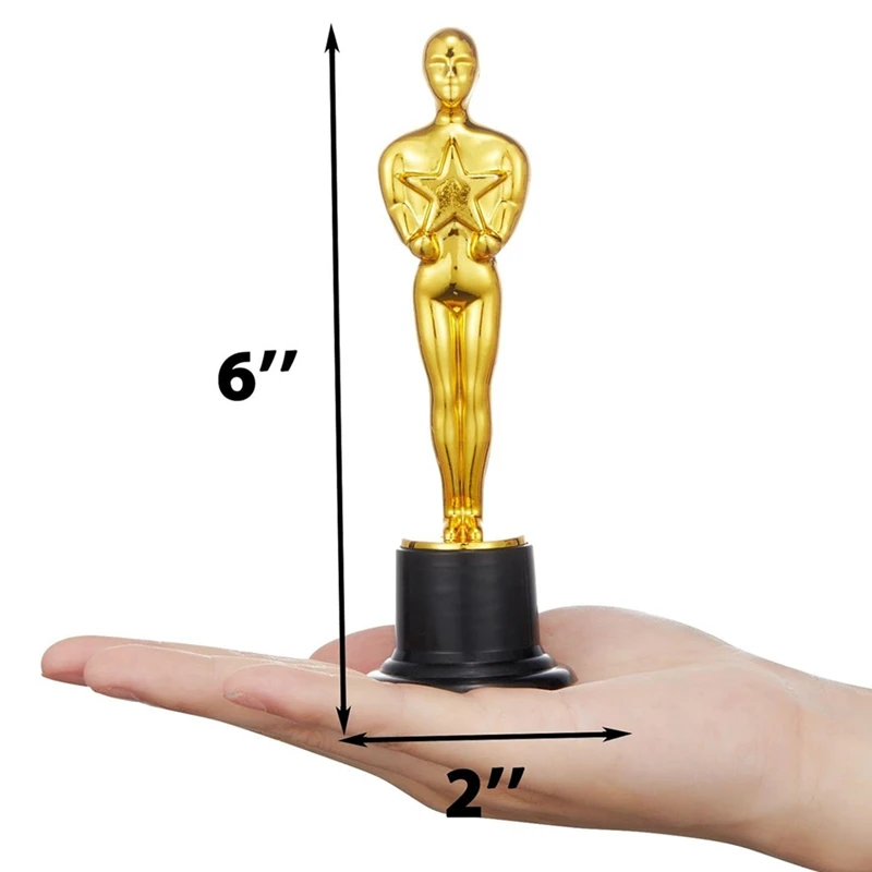 20 Pcs Gold Award Trophies,Mini Trophy Party Favors For Celebrations,Classroom Prizes And Party,Academy Awards Trophy