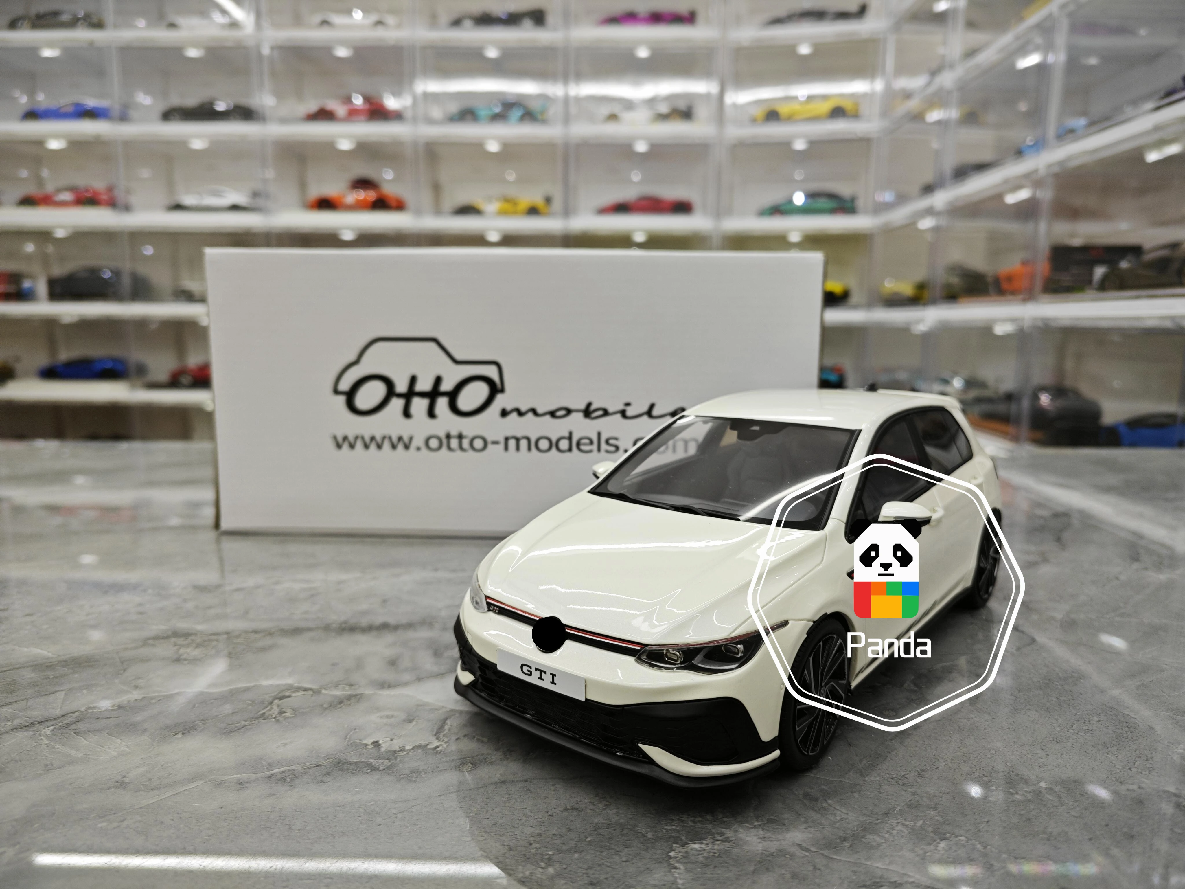 OTTO 1/18 VW GOLF VIII GOLF VIII GTI simulation resin can not open the door car model collectible ornaments