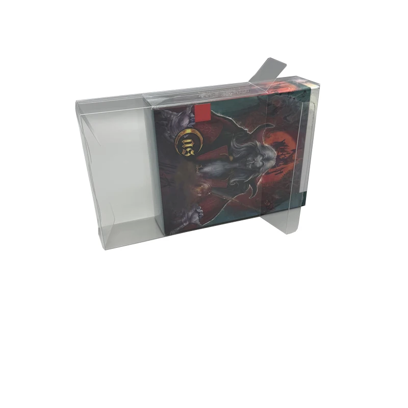 Cubierta transparente de PET para Switch/PS4 para Castlevania Anniversary Collection Caja de protección de colección de edición limitada