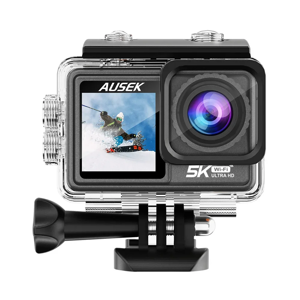 Ausek 5k Action Camera One Piece Low Illumination Ultra Sharp First 8k Action Camera Ausek Pro Style Camera