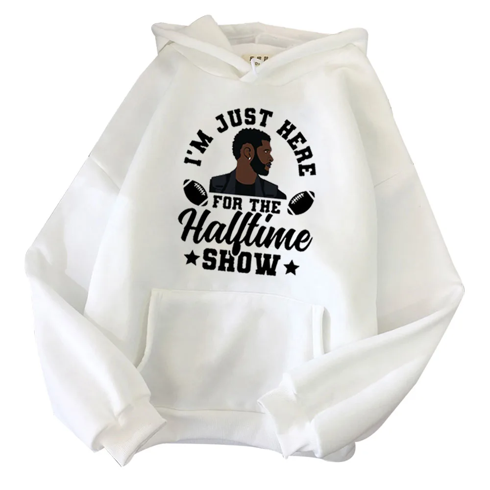 I'm Just Here for The Halftime Show Hoodie Usher Hoodie Usher Merch Super Bowl 2024 Unisex Pullover Tops Streetwear