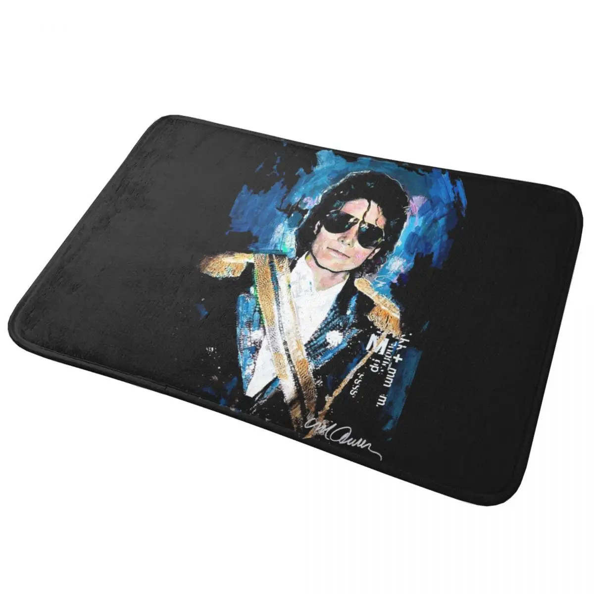 Michael 1984 grammys jackson pop art retrato antiderrapante capacho tapete para entrada da cozinha casa tapetes do banheiro