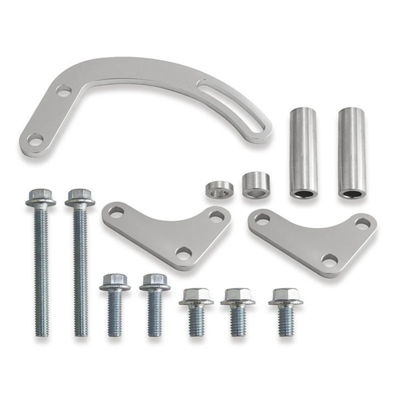 

Кронштейн гидроусилителя рулевого насоса для SBC, совместим с женским 350 маленьким блоком LWP, длинный водяной насос 551522, регулируемый