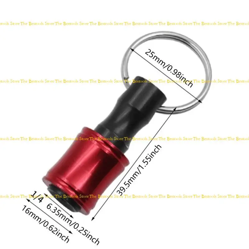 12pf Multifungsi Obeng Bit Holder Ubah Cepat Peralatan Bit Alat Adapter Keychain