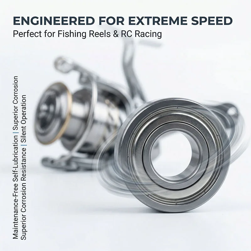 

10 шт. 4x10x4 SMR104 ZZ CB ABEC7 4x10x4 Гибридные керамические шарикоподшипники из нержавеющей стали 4*10*4 для рыболовных судов SMR104C L1040ZZ