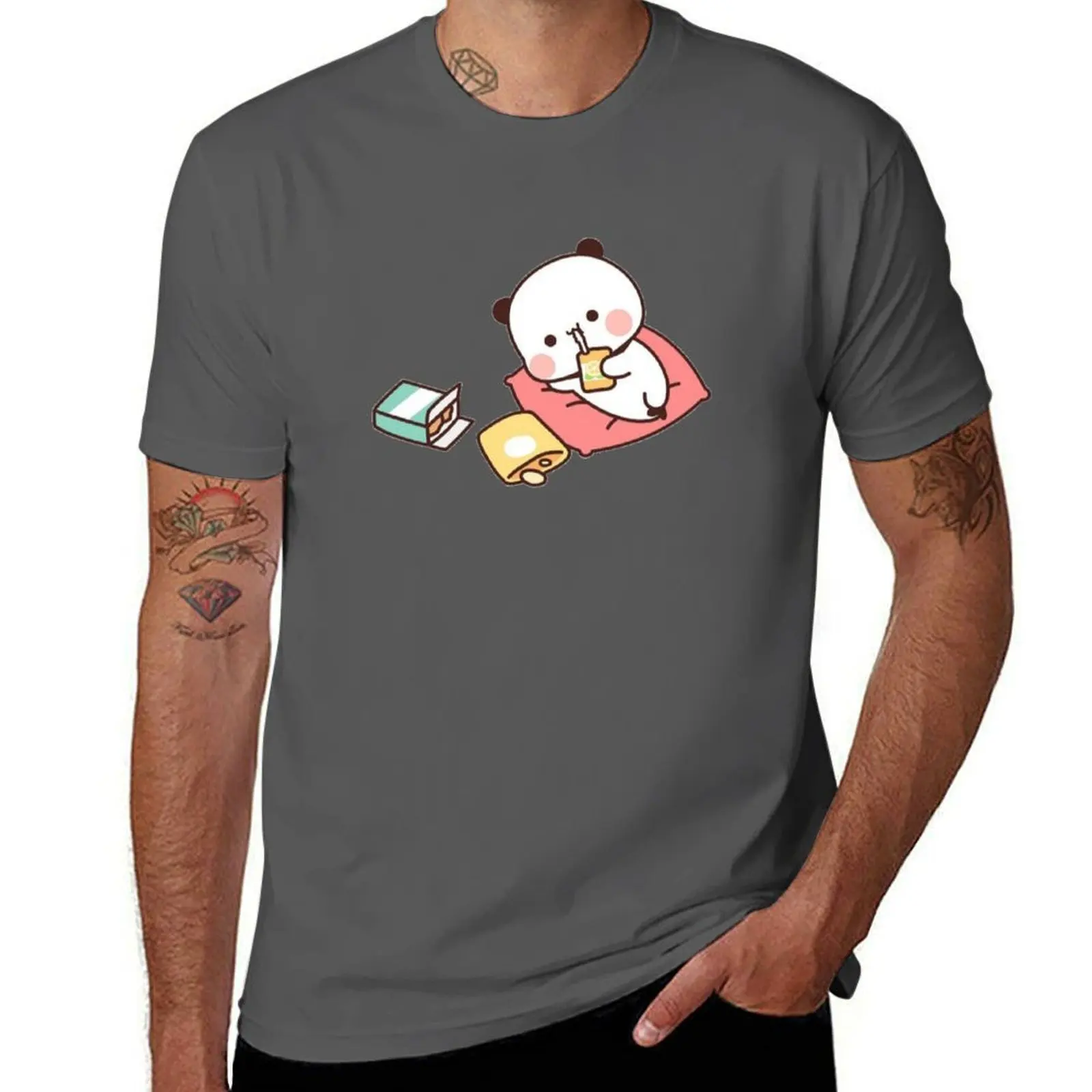 

Bubu's Weight Loss Stories | Part 1 | Bubu Is Eating Junk Food Very Much All Day T-Shirt Simple Solid Color Crew Neck Tee