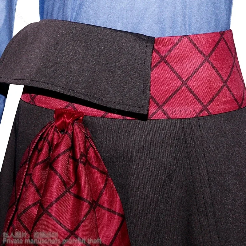 애니메이션 스파이스 앤 호로 코스프레 의상 탑 드레스 갈색 머리 가발 꼬리 귀 세트 홀로 롤플레잉 퍼리 늑대 여우 귀;2'k,8;c'