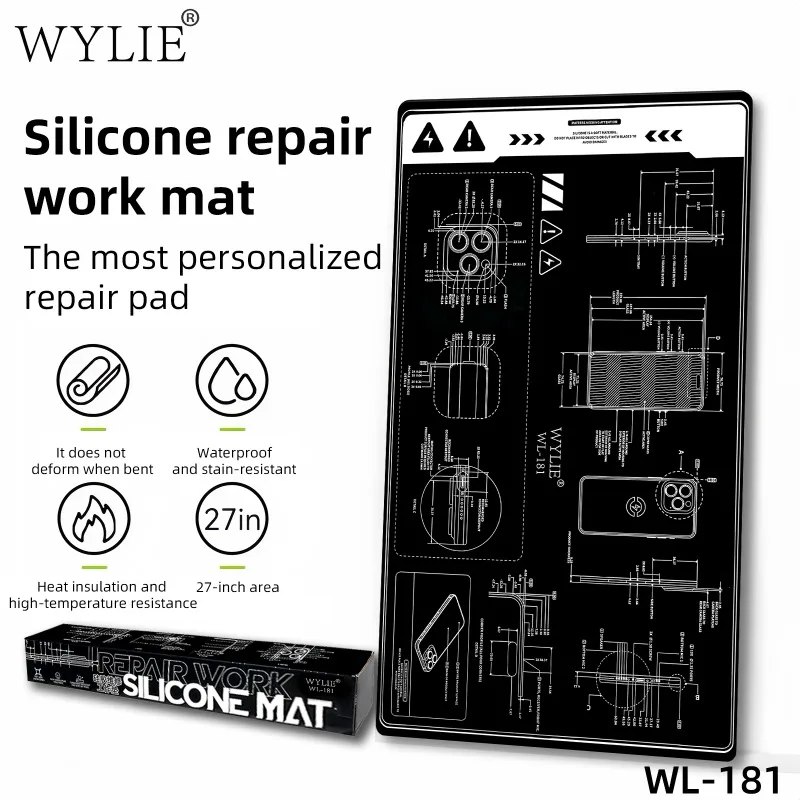 

WYLIE силиконовый паяльный коврик ESD антистатические теплоизоляционные инструменты для материнской платы мобильного телефона электронная печатная плата ремонтная рабочая площадка