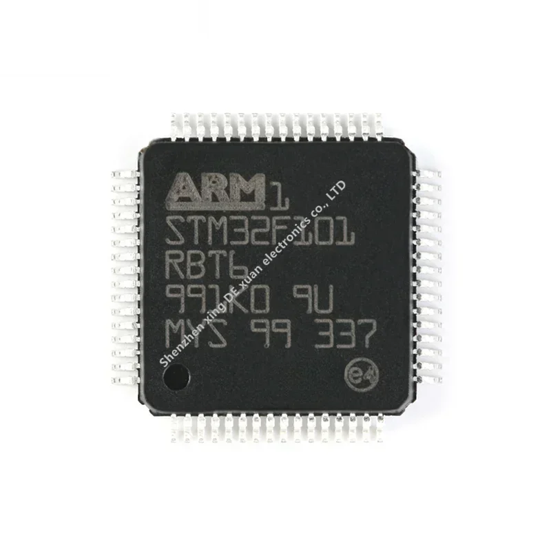 Original STM32F101RBT6 LQFP-64 ARM Cortex-M3 microcontrolador de 32 bits diseño MCU de circuito integrado