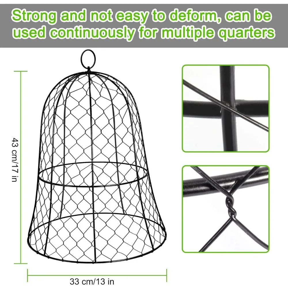 Garden Chicken Wire Cloche, Garden Cloches for Plants, Wire Plant Protectors, Plant Cover for Keep, Bunny, Chickens and Bird Out