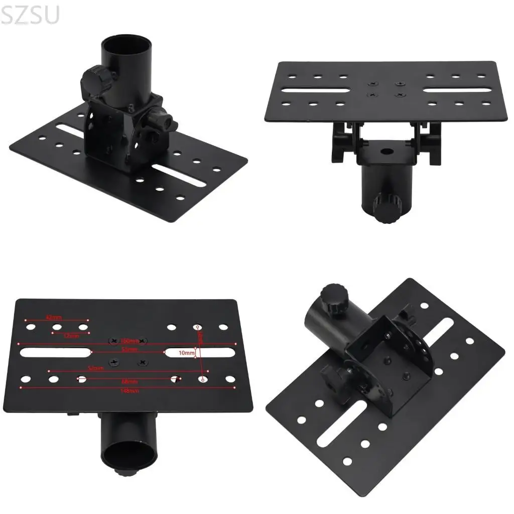 szsu-強力な高さ調整可能なユニバーサルスピーカースタンドホルダー-ほとんどのスピーカーにユニバーサル使用-シンプルなセットアップ-金属構造
