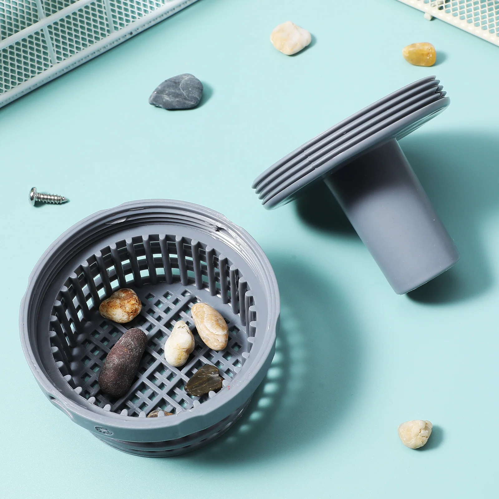 

Pool Filter Basket Durable Strainer Replacement Easy to Install Swimming Pool Skimmer Basket Filter Screen Drain Valve Strainer