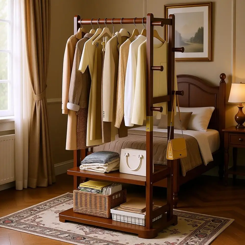 Coat Rack Solid Woo…