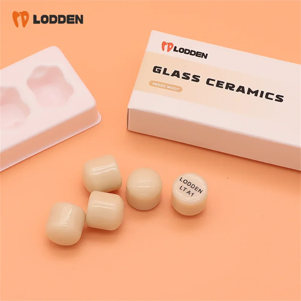 5pcs Lodden Dental Lithium Disilicate Press Ingots Cube HT/ LT for Dental Lab CAD/CAM dental odontología materials