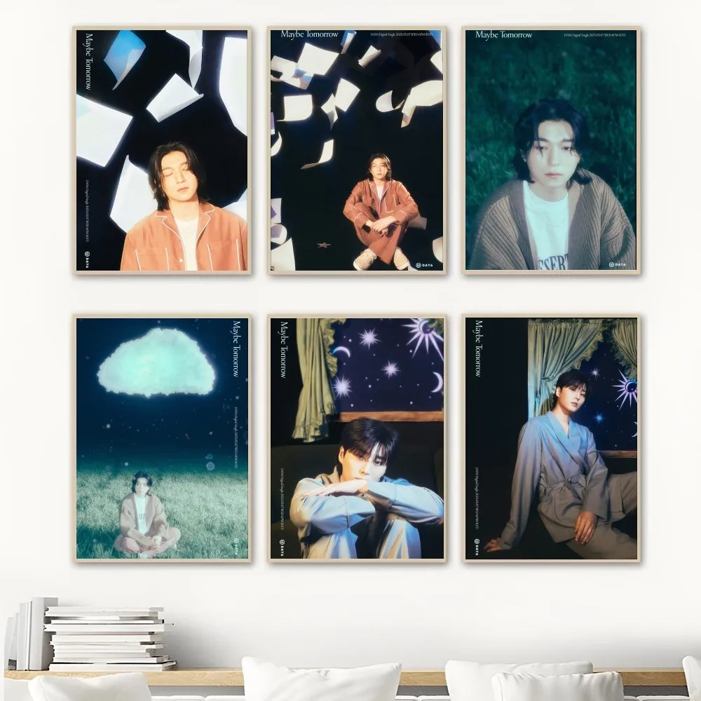 Day6 ربما غد مفهوم الصور ذاتية اللصق ملصق غرفة نوم غرفة الجدار الشنق ديكور المنزل الحديث هدية بدون إطار