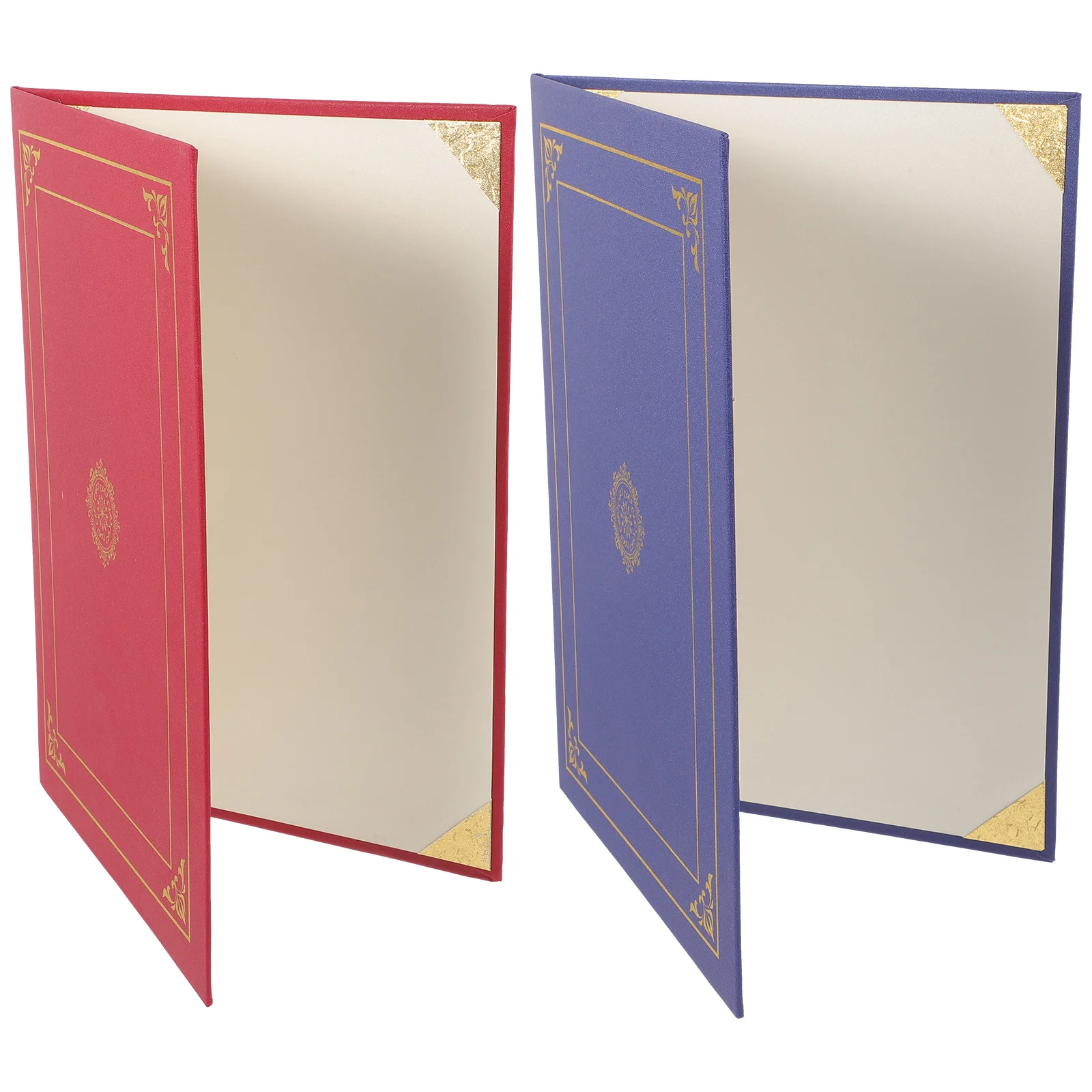 

2 Pcs Certificate Cover Paper Folder Document Award Envelope Diploma Holder Protective Covers Letter Sized Storage Solution