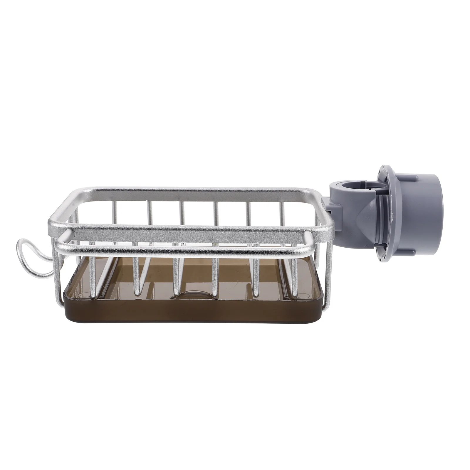 

Kitchen Sink Organizer Rack Adjustable Height Stainless Steel Over Faucet Storage for Sponge Dishcloth Scrubber Drying Hanging