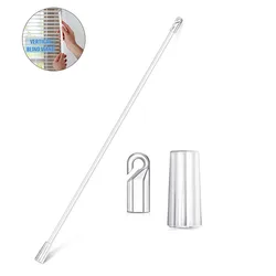 Window Shutter Hardware 12 Inch Blinds Pull Rod Swivel Bar Hook Handle for Sheer Curtain Accessories Blinds Rod