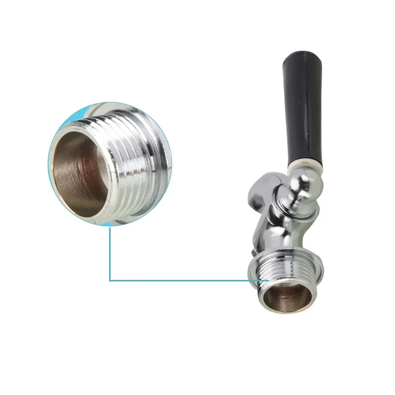 Chất Lượng Bibcock 1/4 "3/8" 1/2 "3/4" BSP Dây Chuyền Nam Đồng Vòi Petcock Tập 0-80 ℃ trà-Lò Nước Nồi Cách Nhiệt Nòng Milktea Tập
