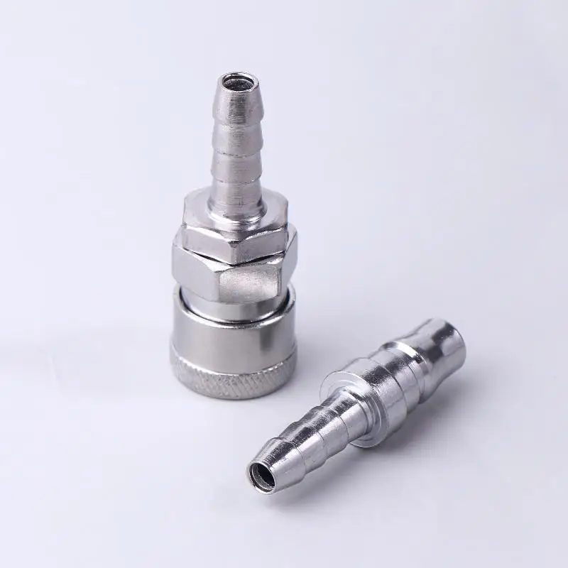 New 2Pcs Pneumatic Fitting Euro Type SH20 PH20 Quick Coupling Connector Coupler For 8mm Tube Compressor Accessories