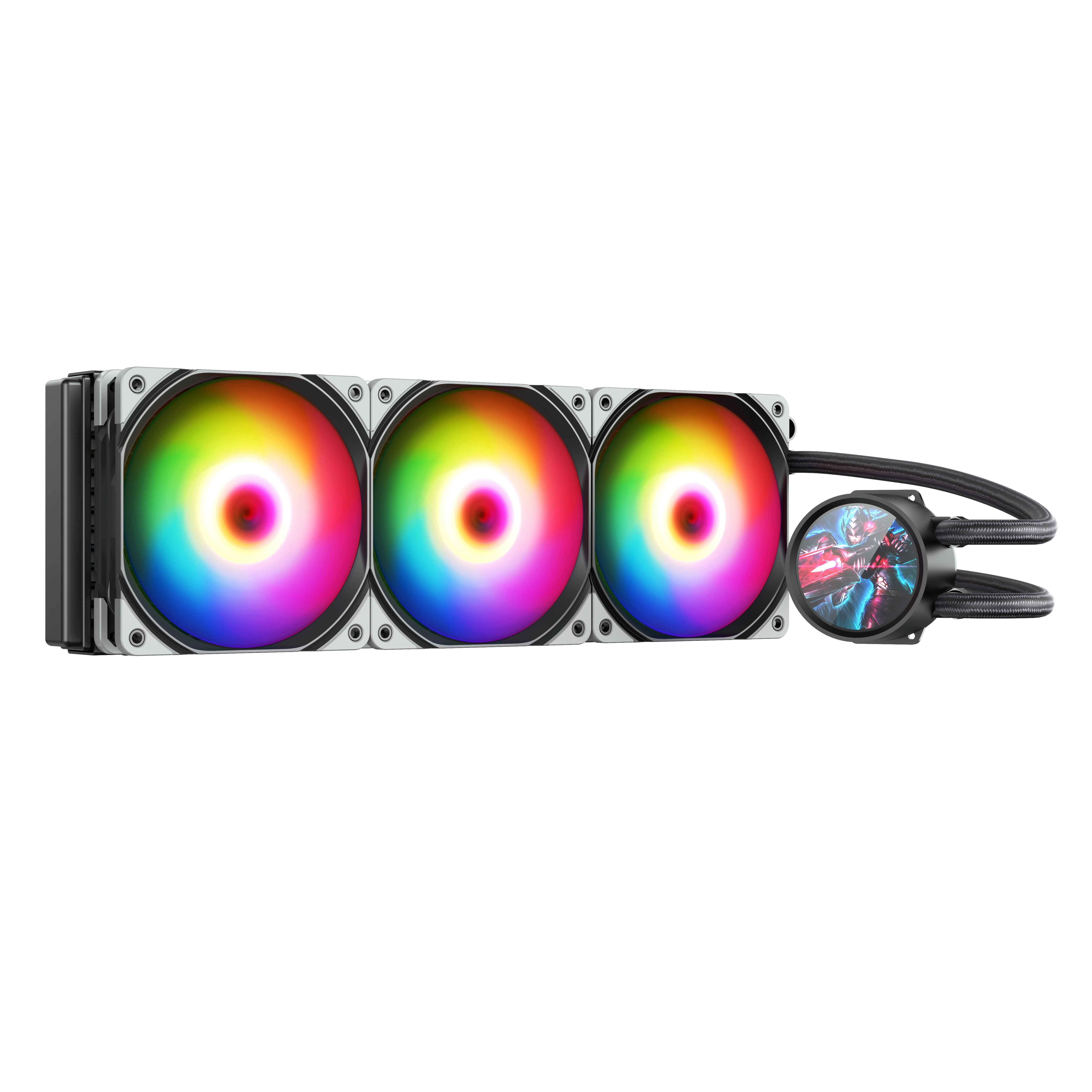 

Hot Sell High Quality Cpu Gaming Cooler Rgb Fan Argb Pmw Water Cooling Fan Computer Case Kit Pc