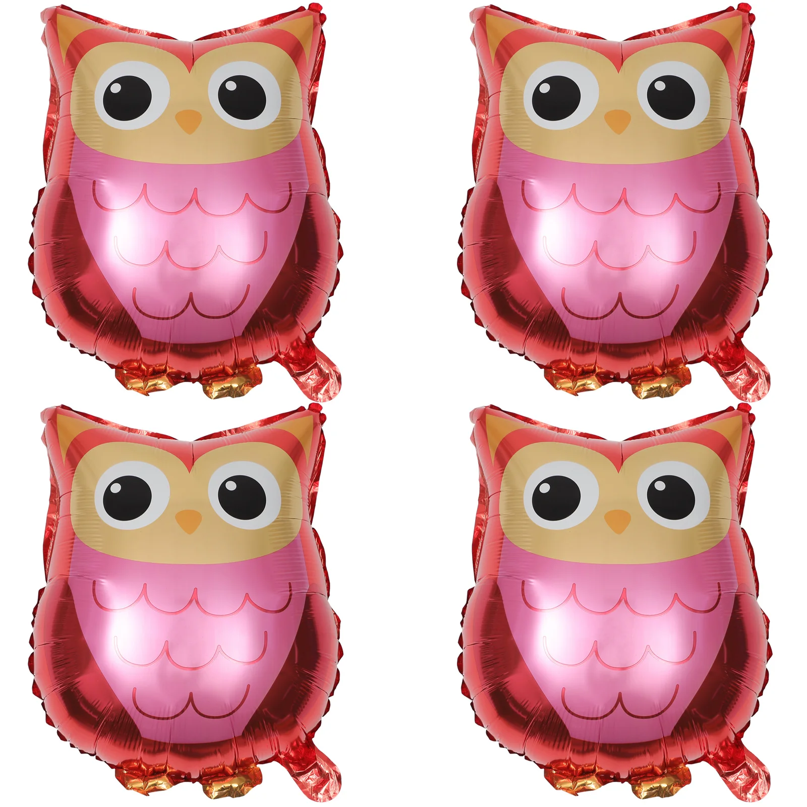 4pcs Cartoon Owl Balloon Animal Party Decorative Balloons for Birthday Party Favors and Photography Props