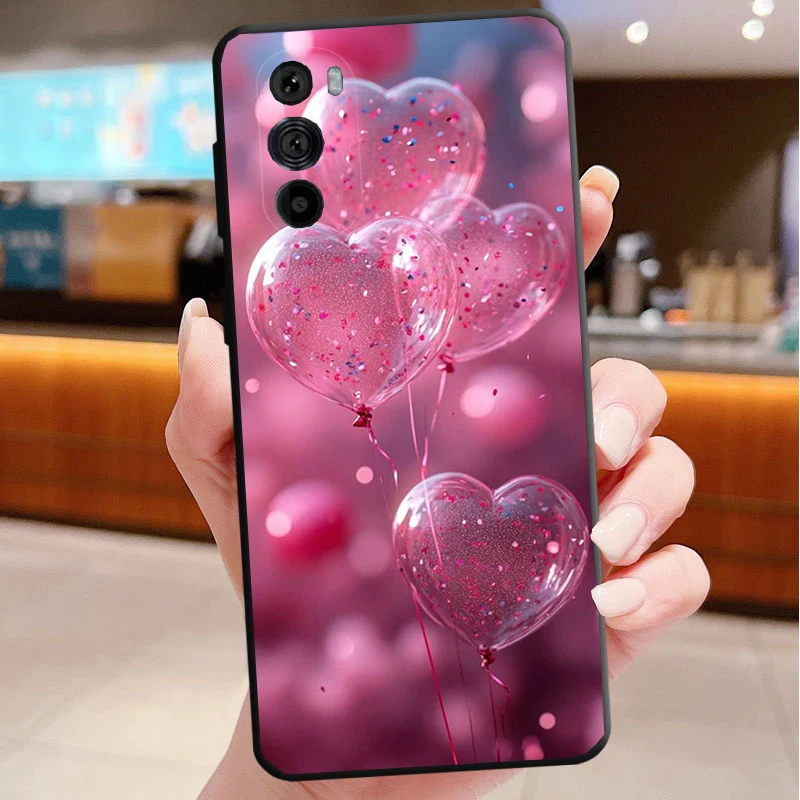 

Phone Case For Motorola Edge 50 40 Pro 60 50 40 30 Ultra Neo Fusion Moto G Play G Stylus G Power G Love Pink Heart