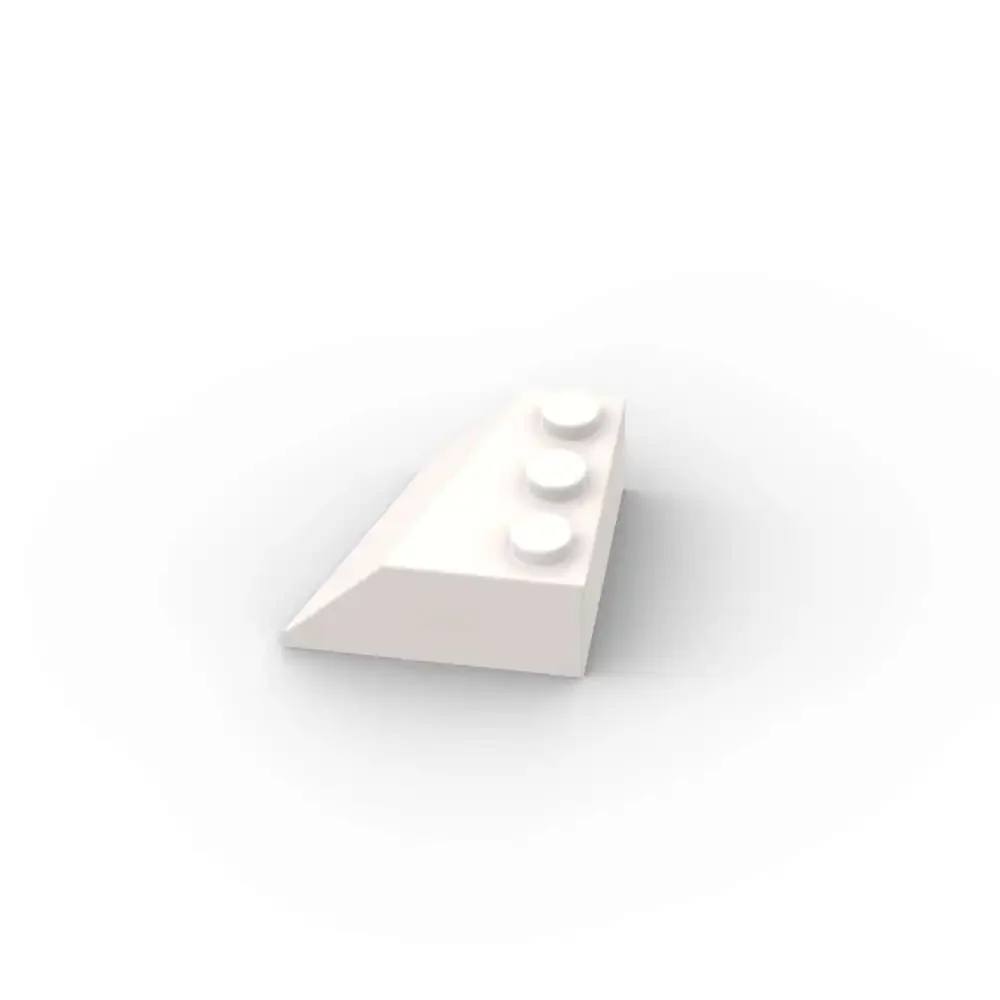 Moc 10 pçs parte tijolos 42862 cunha 3x3 inclinado esquerda blocos de construção kit casa castelo educacional partícula brinquedos aniversário crianças presentes