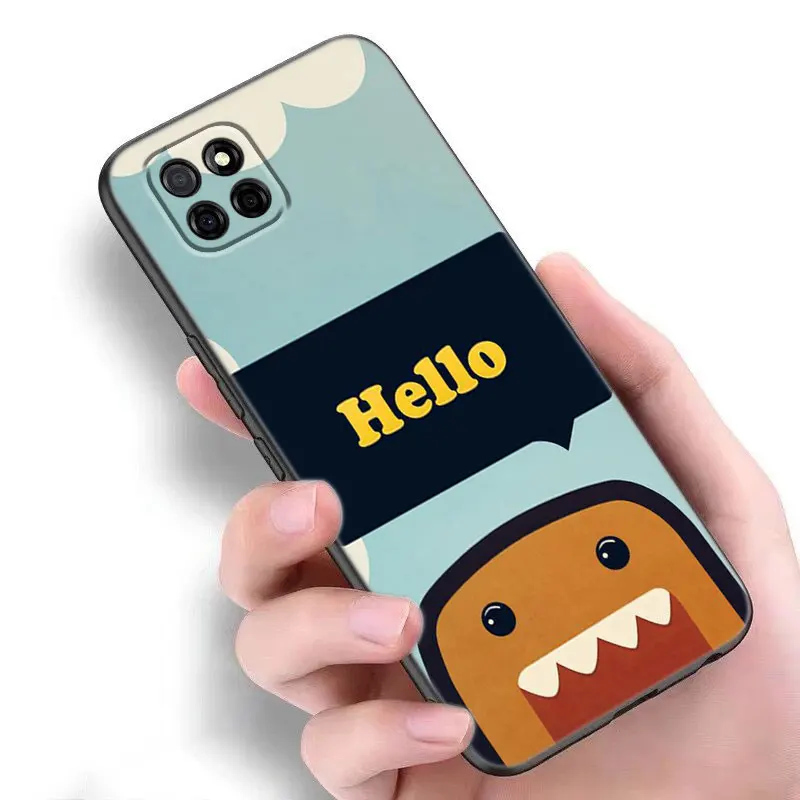 Linda funda de teléfono domo-kun para Samsung A13, A22, A24, A32, 4G, A23, A25, A34, A35, A52S, A53, A54, A55, A73, 5G, A12, A14, A15, A31, A33, A50, A51, A72