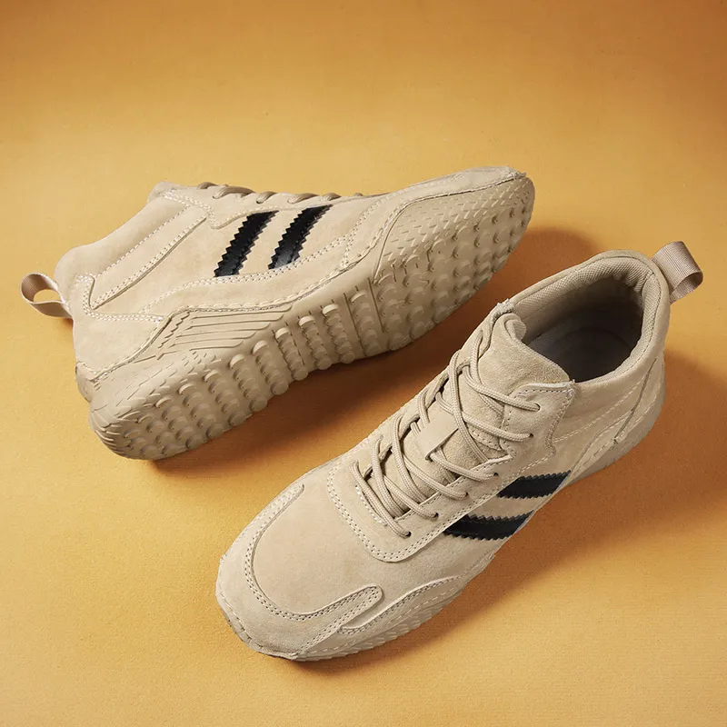 Autumn and Winter Golf Shoes Men's High Ankle Golf Shoes Large 46 Spikeless Track and Field Golf Boots Men's Golf Shoes