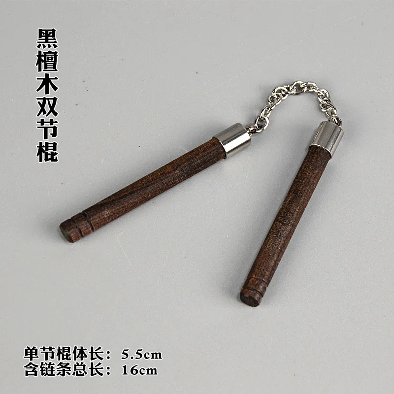 1/6 Soldier Weapon Accessories Wooden Nunchaku Model fit 12\