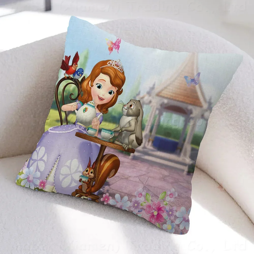 Disney Princess Sofia The First Pillowcase Toon Gift Cushion Cover Bedroom Home Sofa Chair Seat Decor Pillow Case