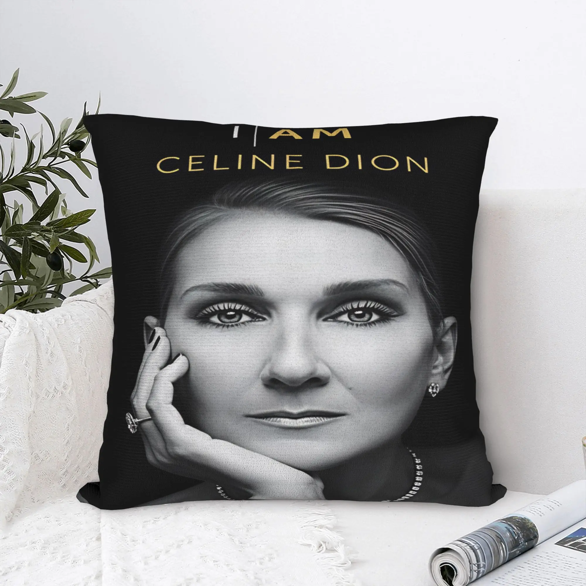 Celines Dions Paris 2026 Pillow Case  Cute Funny Pillow Cover Custom Pillowcases For Sofa Couch Bed Living Room