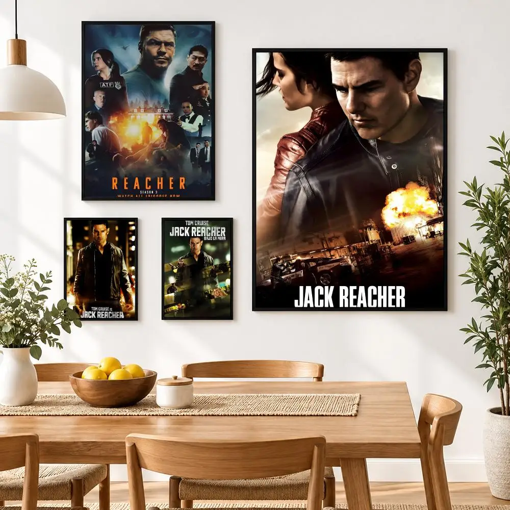 Reacher Poster Waterproof HD Modern Peel And Stick Wall Decor Living Room Dorm Garage