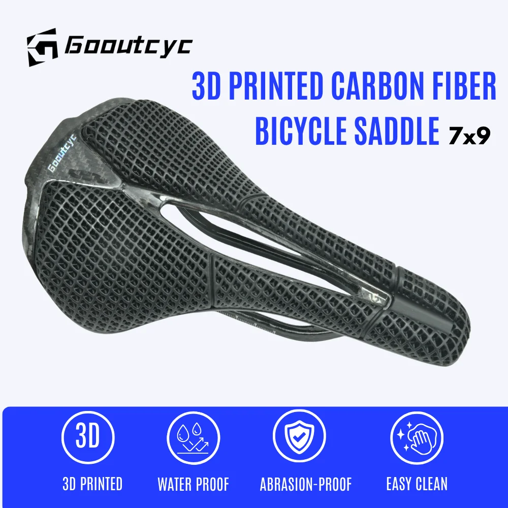 

GOOUTCYC CHROME M5 3D Printed Bike Saddle Carbon Fiber Hollow Comfortable Breathable MTB Mountain Road Bicycle Cycling Saddles