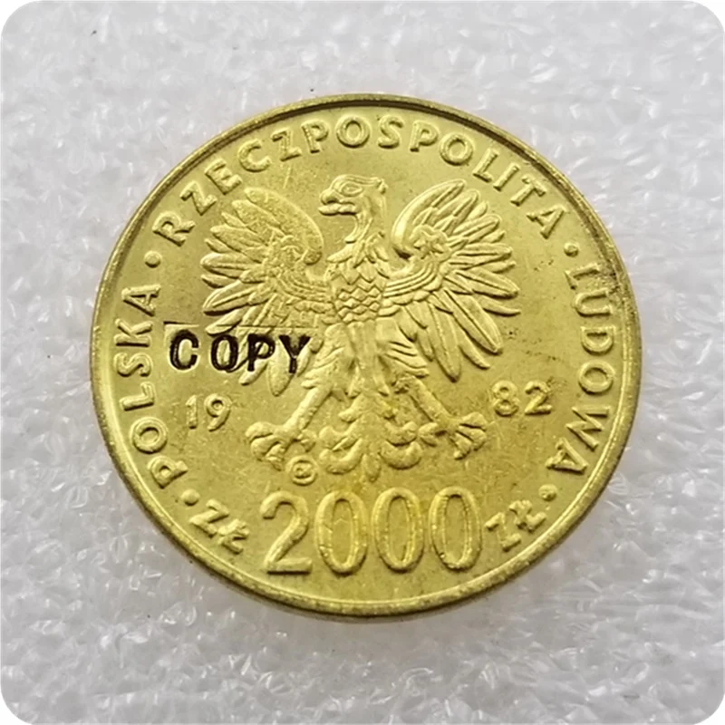 1982 POLAND 10000,2000,1000 ZLOTYCH GOLD POPE JOHN PAUL II Copy