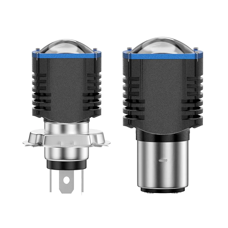 1pcs 12-80V 12W H4 LED Motorcycle Headlight Bulbs BA20D H6 Hight Low Beam Moto Light Dual Color White Yellow Scooter Fog Lamp