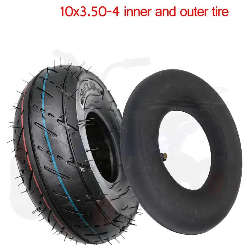 

10x3.50-4 Thickened and wear-resistant inner tube outer tyre for Trolley Electric Scooter Accessories
