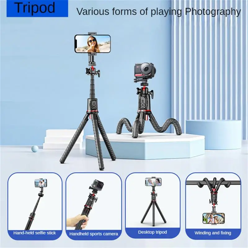 Octopus Tripod 344g Detached Remote Control Waterproof And Corrosion-resistant 360 ° Rotation Quick Disassembly And Assembly