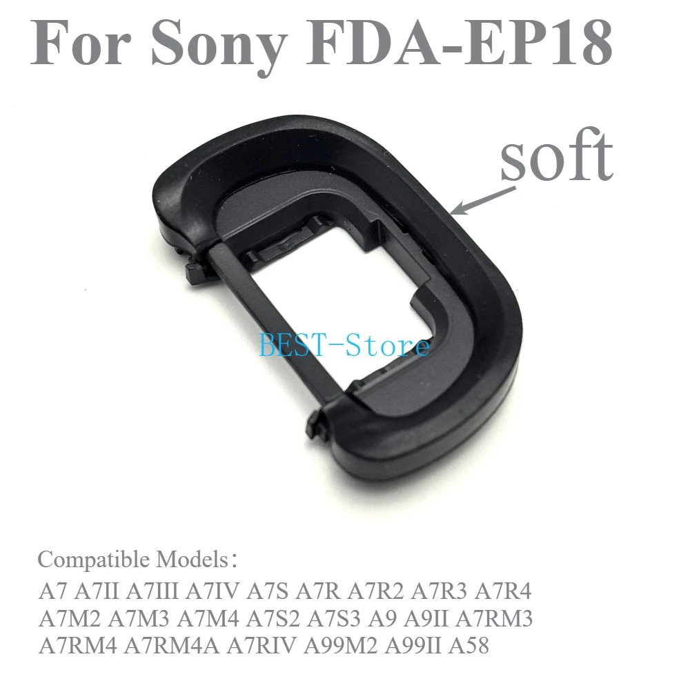 소니 A7 A7II A7III A7IV A7S A7R4 A7M2 A7M3 A7M4 A7S2 A7S3 A9 A9II 뷰파인더 아이피스 아이컵용 새 EP-18 소프트 고무