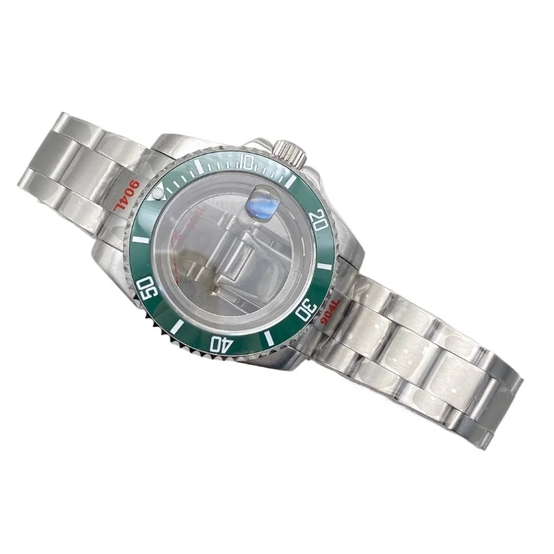 Imagem -05 - Submariner Daytona Ver Case para Homens Pulseira de 904l Vidro Safira para Nh35 Nh36 Miyota 8215 2813 Movimento Faça Você Mesmo 40 mm Aço Inoxidável