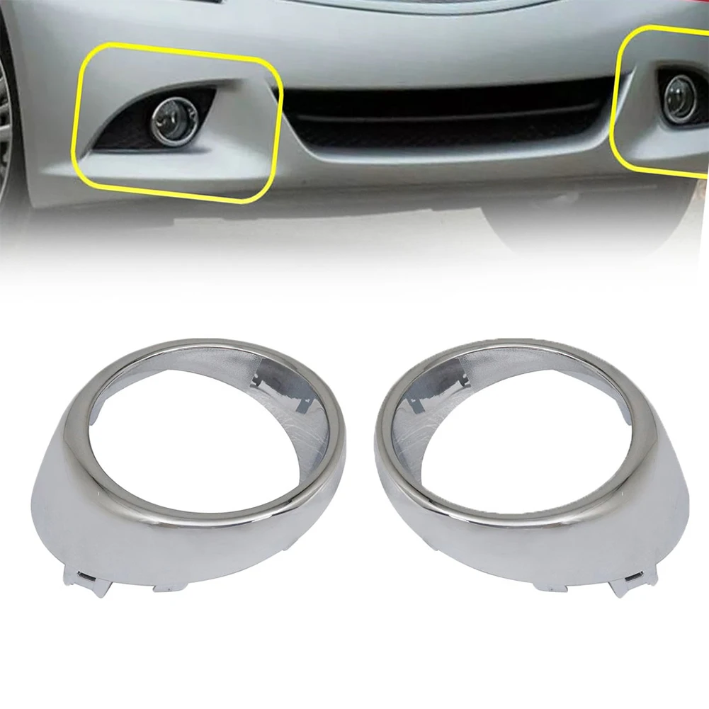 

Newest Sale High Quality 1 Pair Front Fog Light Bezel Trim 62256-1MS2A For Infiniti For G25 For G37 Sport Car Accessories