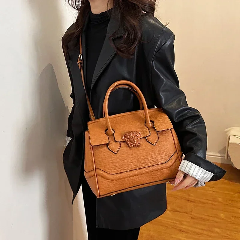 

Waterproof Leather Tote Bag For Working Women - Spacious Ladies Handbag With Multiple Pockets & Phone Slot