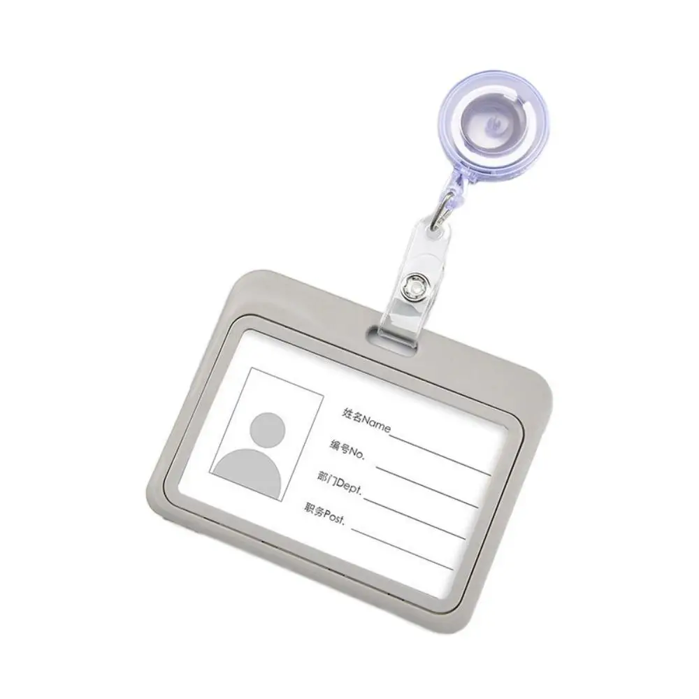 Plastic Retractable Card cover Multicolor ID Card Holder Business Credit Card Holders Bus Pass Card Badge Holder