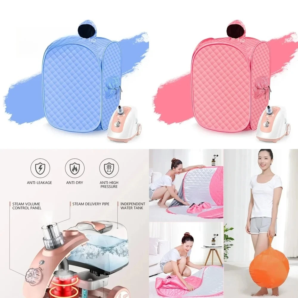 2026 Portable Folding Steam Sauna Bag for Home Use Detox Body Sweating Therapy Full Moon Fumigation Double Person Steaming