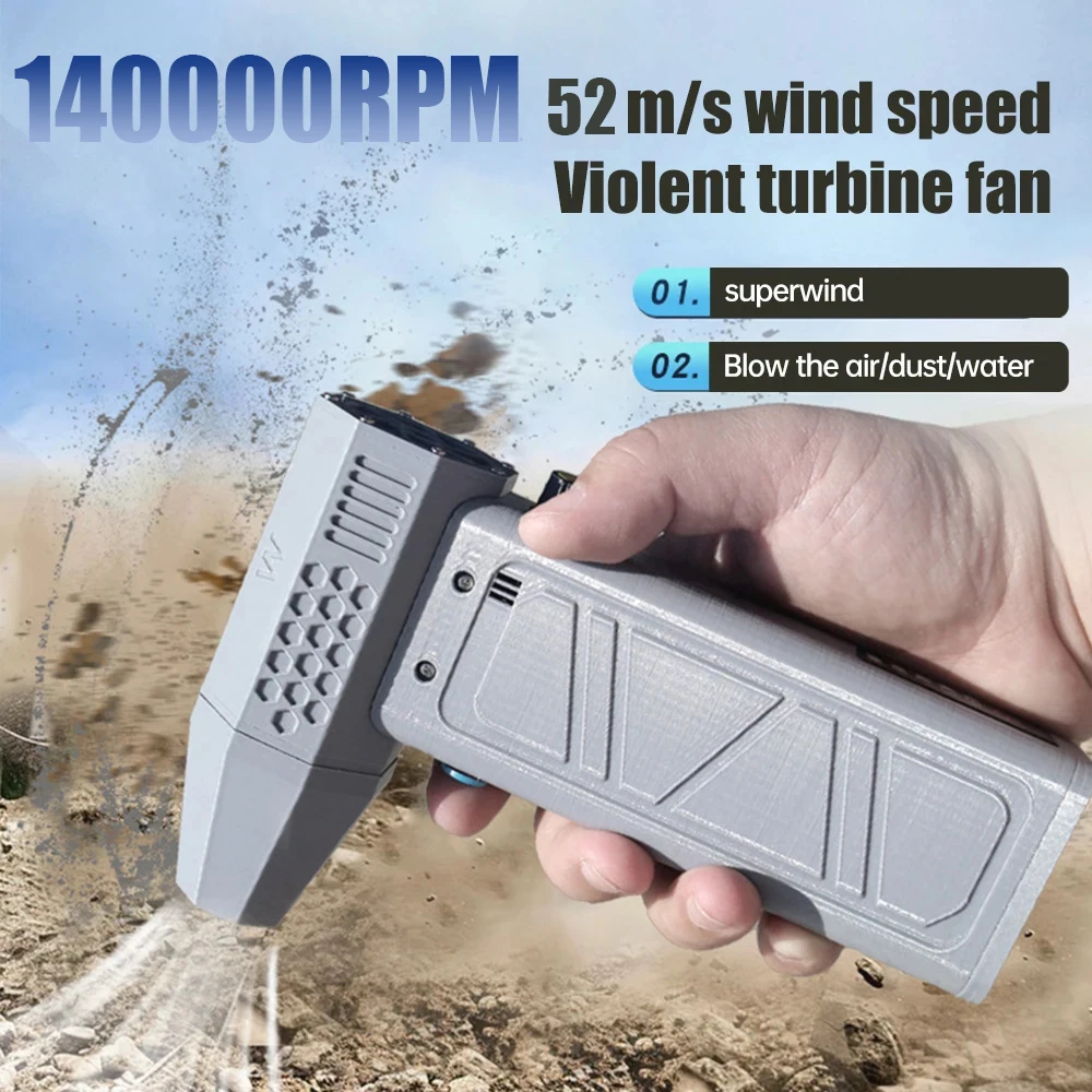 Imagem -03 - Energia Elétrica Display Air Blower Ventilador Turbo Jet Handheld Mini Limpador de Poeira Espanador de Alta Velocidade Ferramenta de Limpeza 140000rpm