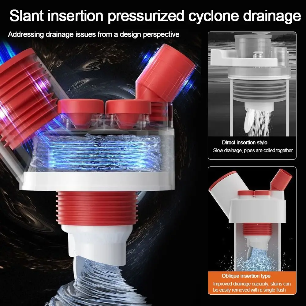 

Переходник для сливной трубы для раковины «шесть в одном», уплотнительное кольцо, многофункциональная кухонная раковина, канализационная ветка, защита от запаха