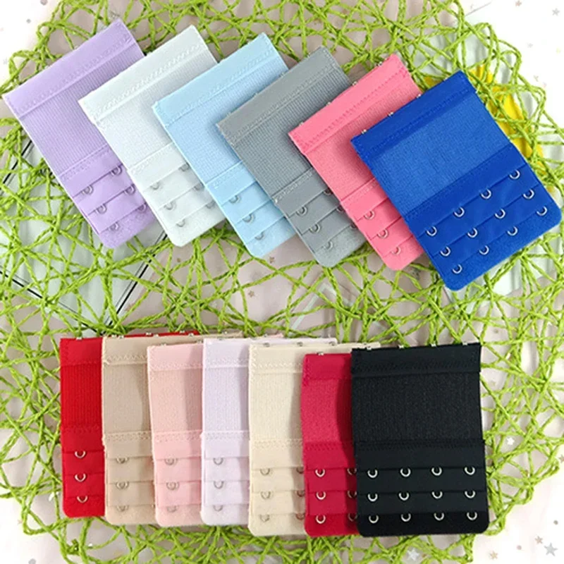 1PC Bra Extenders Strap Buckle Extension 3 Rows 4 Hooks Bra Strap Extender Sewing Tool Intimates Accessories for Women Bra Strap