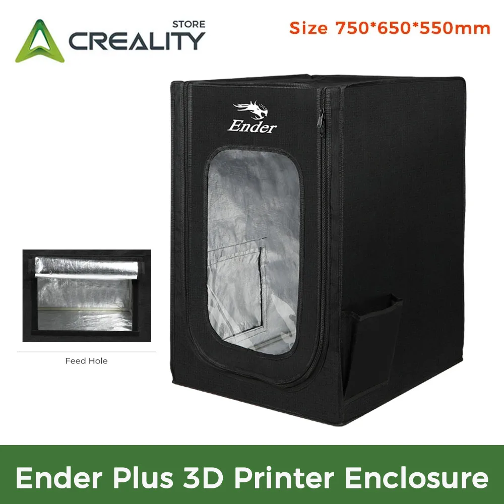 

Creality Ender Plus 3D Printer Enclosure with Exhaust Fan Interface 750x650x550mm 3D Printer Accessories Fire Retardant Ender-3